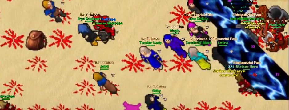 Community combat capture: PvP uses separate mastery damage and recovery values. This image illustrates combat, not the mastery window.