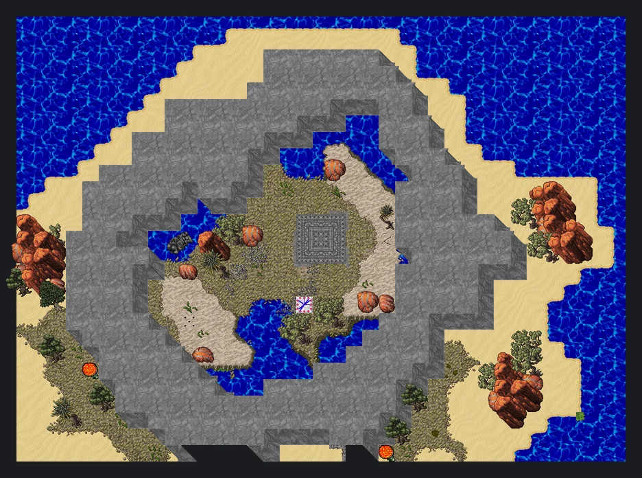 Primal arena map preview: the public oath chain leads to an account title.