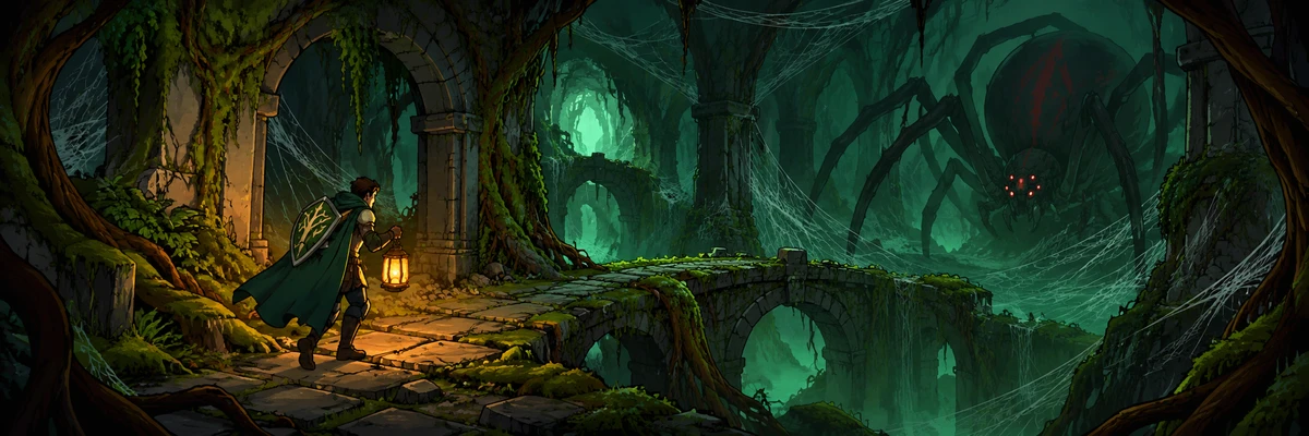 Verdant Warrens dungeon illustration